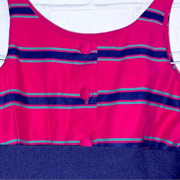 Ralph Lauren $150 Blue Label size 4T Hot Pink & Navy Stripes Formal Dress EUC - Picture 11 of 15